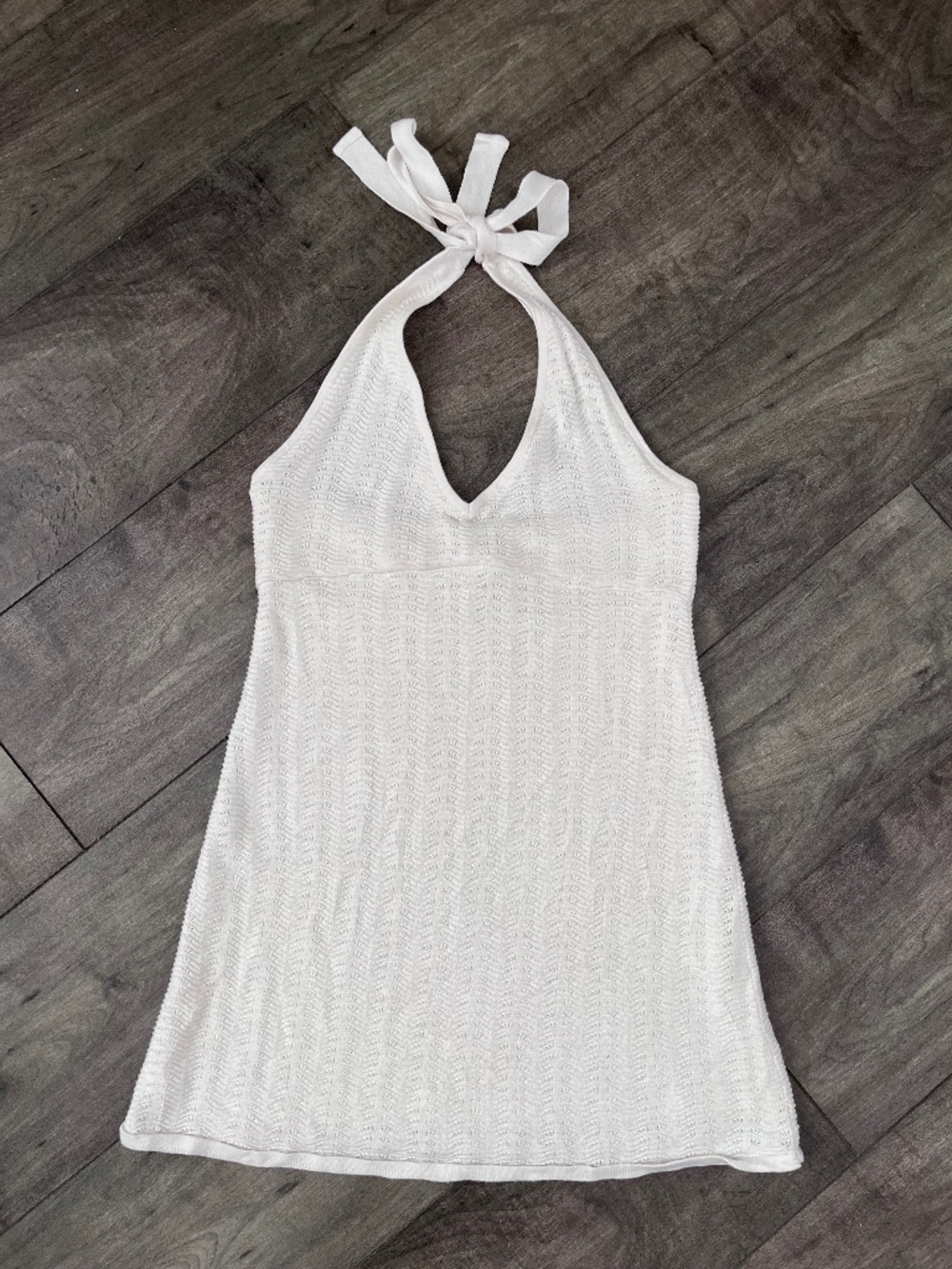 hollister knit halter dress swim cover up